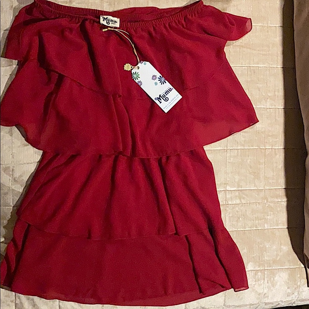 Show me your mumu size small shoulder dress
